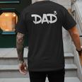 Dad 3 Kids 3rd Pregnancy Announcement Third Baby Tshirt Men's Back Print T-Shirt