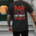 Dad Of The Berry First Birthday Of Girl Strawberry Men's Back Print T-Shirt