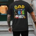 Dad Of The Big One Fishing Birthday Boy Family Party Men's Back Print T-Shirt