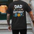 Dad Of The Birthday Boy Astronaut Family Space Planets Men's Back Print T-Shirt