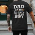 Dad Of The Birthday Boy Baseball Bday Family Men's Back Print T-Shirt