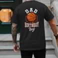 Dad Of The Birthday Boy Basketball Theme Bday Party Men's Back Print T-Shirt