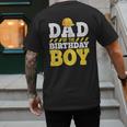Dad Of The Birthday Boy Construction Birthday Party Hat Men Men's Back Print T-Shirt