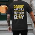 Dad Of The Birthday Boy Construction Theme Party Matching Men's Back Print T-Shirt