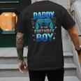 Dad Of The Birthday Boy Cool Gamer Video Game Birthday Men's Back Print T-Shirt