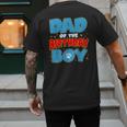 Dad Of The Birthday Boy Dog Lover Birthday Family Men's Back Print T-Shirt