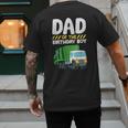 Dad Of The Birthday Boy Garbage Truck Birthday Party Men's Back Print T-Shirt