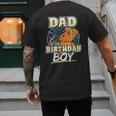 Dad Of Birthday Boy Kids Reptile Birthday Party Men's Back Print T-Shirt