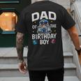 Dad Of The Birthday Boy Police Car Policeman Police Officer Men's Back Print T-Shirt Dad Of The Birthday Boy Police Car Policeman Police Officer Men's Back Print T-Shirt