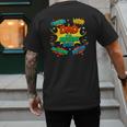 Dad Of The Birthday Boy Shirt Father Superhero Comic Party Men's Back Print T-Shirt Dad Of The Birthday Boy Shirt Father Superhero Comic Party Men's Back Print T-Shirt