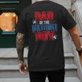 Dad Of The Birthday Boy Spider Web Birthday Party Matching Men's Back Print T-Shirt