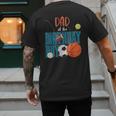 Dad Of The Birthday Boy Sports Matching Family Men's Back Print T-Shirt