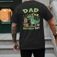 Dad Of The Birthday BoyRex Dinosaur Family Party Men's Back Print T-Shirt