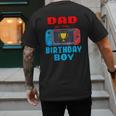 Dad Of The Birthday Boy Video Games Theme Bday Matching Men's Back Print T-Shirt