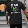 Dad Of The Birthday Boy Vintage Farm Tractor Party Family Men's Back Print T-Shirt