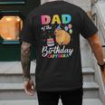 Dad Of The Birthday Capybara Girl Bday Party Family Men's Back Print T-Shirt