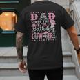 Dad Of The Birthday CowGirl Rodeo CowGirl Birthday Men's Back Print T-Shirt