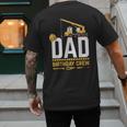 Dad Birthday Crew Construction Men's Back Print T-Shirt