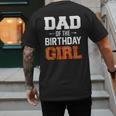 Dad Of The Birthday Girl Basketball Dad Family Matching Men's Back Print T-Shirt