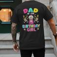 Dad Of The Birthday Girl Candy Family Bday Party Men's Back Print T-Shirt