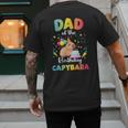Dad Of The Birthday Girl Capybara Bday Party Family Men's Back Print T-Shirt