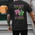 Dad Of The Birthday Girl Coquette Matching Family Party Men's Back Print T-Shirt