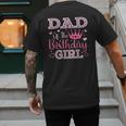 Dad Of The Birthday Girl Cute Pink Matching Family Party Men's Back Print T-Shirt