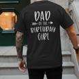 Dad Of The Birthday Girl Daddy & Daughter Bday Party Father Men's Back Print T-Shirt Dad Of The Birthday Girl Daddy & Daughter Bday Party Father Men's Back Print T-Shirt