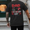 Dad Of The Birthday Girl Family Ladybug Birthday Men's Back Print T-Shirt