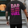 Dad Of The Birthday Girl Party Girls Daddy Birthday Party Men's Back Print T-Shirt