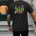 Dad Of The Birthday Girl Witch Family Party Decorations Men's Back Print T-Shirt