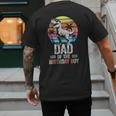 Dad Of The Birthday Party Outfit Dinosaur Daddy Men's Back Print T-Shirt
