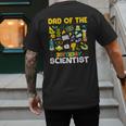 Dad Of The Birthday Scientist Matching Science Birthday Men's Back Print T-Shirt