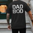 Dad BOD Rough Strong 90s Stencil Text Men's Back Print T-Shirt