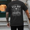 Dad BOD Whiskey Bourbon Lover For Dad Men's Back Print T-Shirt