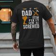 If Dad Can't Fix It We'Re All Screwed Men's Back Print T-Shirt If Dad Can't Fix It We'Re All Screwed Men's Back Print T-Shirt