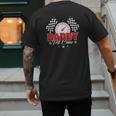 Dad Daddy Pit Crew Race Car Birthday Racing Party Men's Back Print T-Shirt