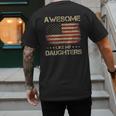 Dad From Daughter Awesome Like My Daughters Men's Back Print T-Shirt