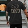 Dad Deer Hunting Camo Father Hunters Buck Camouflage Nature Men's Back Print T-Shirt