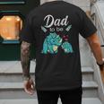 Dad To Be Dinosaur Baby Shower For Boy Men's Back Print T-Shirt