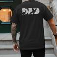 Dad Dinosaur Saurus Boys Girls Fathers Day Idea Men's Back Print T-Shirt