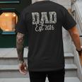 Dad Est 2026 Camo Old School Men Father's Day Dada Men's Back Print T-Shirt