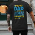 Dad Of An Extraordinary Daughter Down Syndrome Awareness Day Men's Back Print T-Shirt
