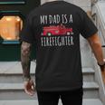 My Dad Is A Firefighter Men's Back Print T-Shirt