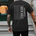 Dad Of Girls Outnumbered Fathers Day 2025 For Dad Daughters Men's Back Print T-Shirt