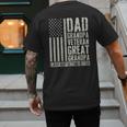 Dad Grandpa Veteran Great Grandpa Men's Back Print T-Shirt