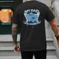 My Dad Is My Guardian Angel In Heaven Loss Father Memorial Men's Back Print T-Shirt