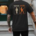 Your Dad My Dad Guitar Guitarist Rock Father's Day Men's Back Print T-Shirt Your Dad My Dad Guitar Guitarist Rock Father's Day Men's Back Print T-Shirt