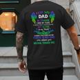 For My Dad In Heaven Touching Tribute For Passed Away Father Men's Back Print T-Shirt