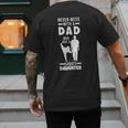 Dad Who Has a Karate Daughter Dad & Daughter Men's Back Print T-Shirt